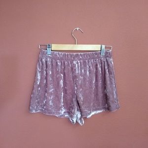 Velvet shorts from Forever 21